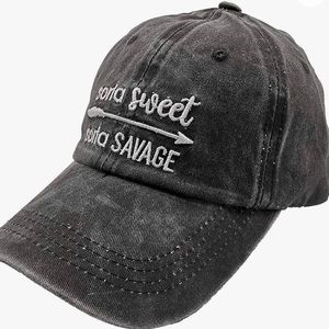 Distressed Cap “Sorta Sweet Sorta Savage”